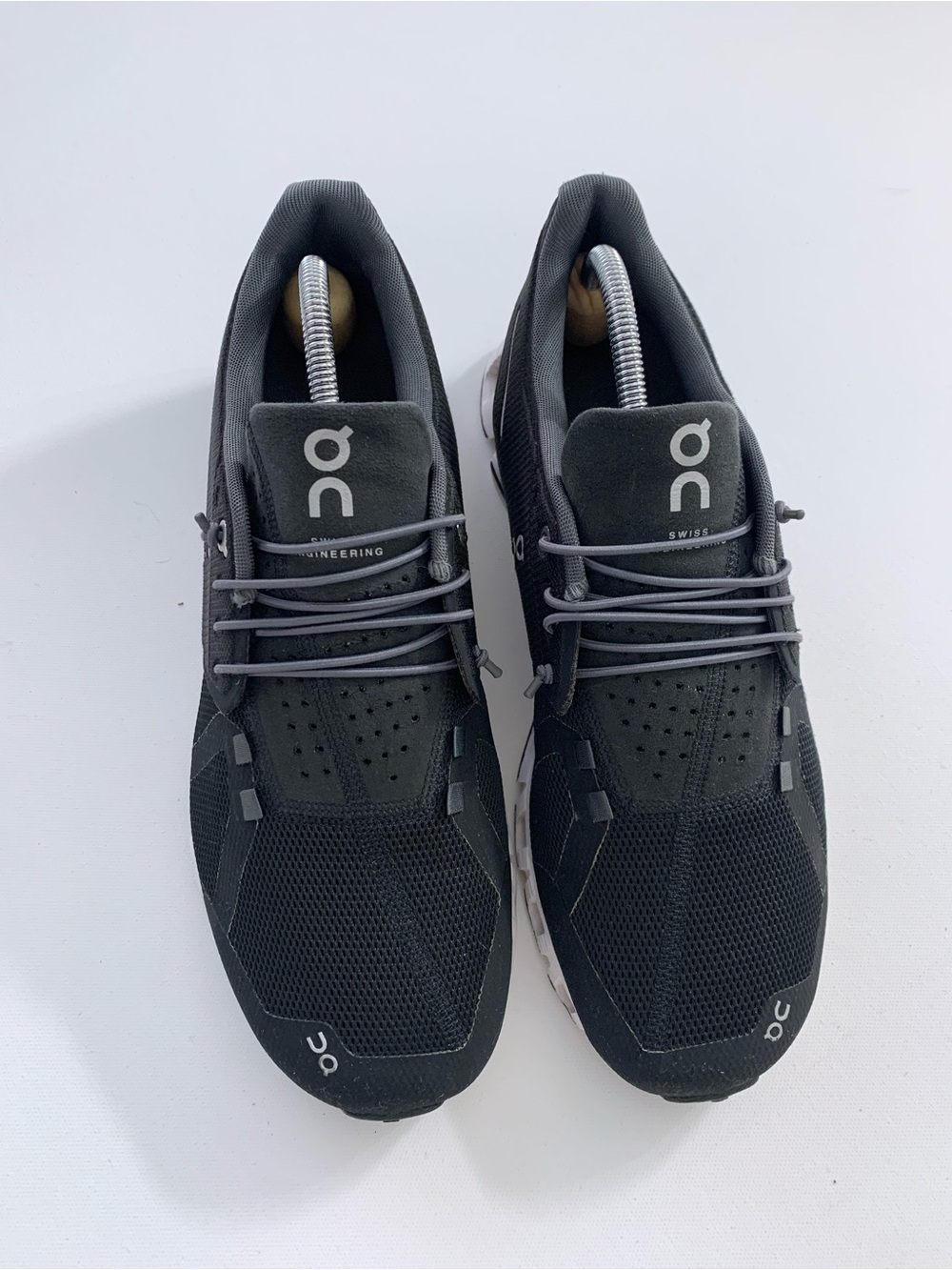 On Running Men's Black Mesh Lace-Up Running Shoes